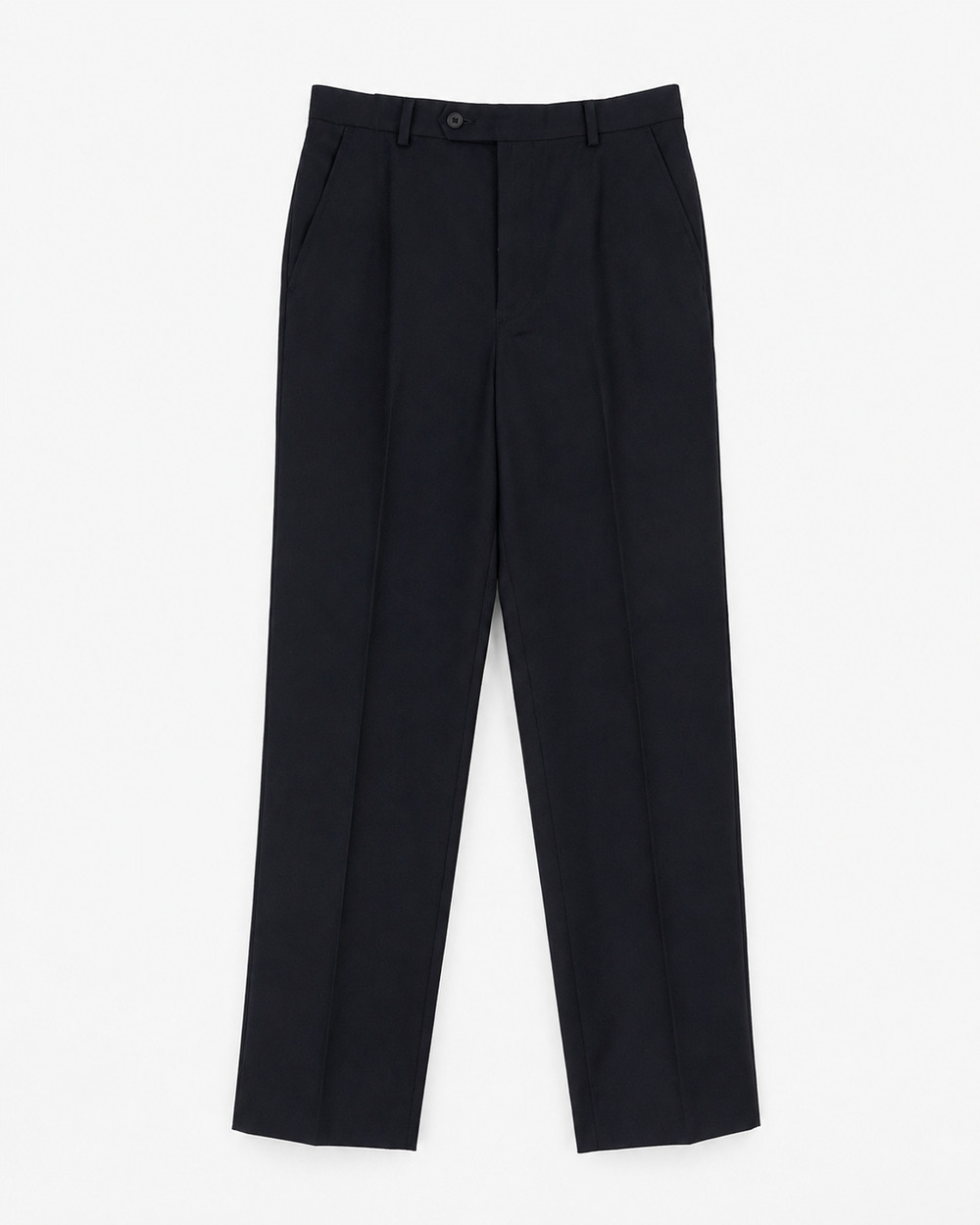 Mens Wool Cashmere Blend Dress Pants Navy Flat Front Size 28x33 Woolmark Trouser